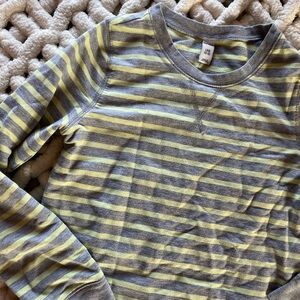 Old Navy Kids’s Striped Crewneck Sweater - Gray and Yellow